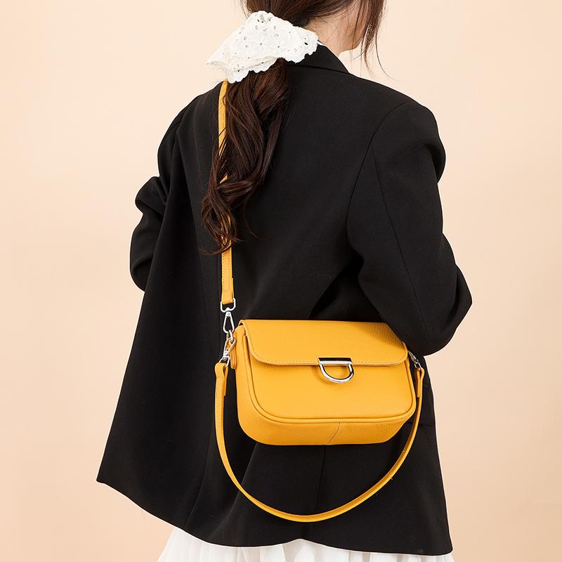 100% Genuine Leather Handbag Fashion Solid Color Female Shoulder Crossbody Bag Women bags Designer Cowhide Ladies Tote Bags