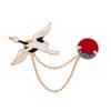 Crayon Shin-chan Brooch: Cloud, Crane, Dolphin, Planet, Rocket Drip Oil Alloy Pin for Bags & Clothes.