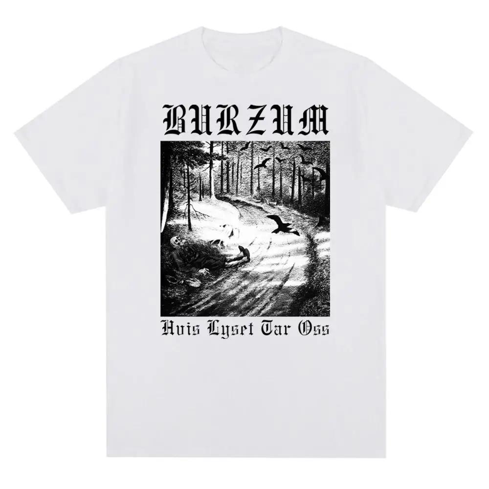 European and American Niche Black Metal Dark Pure Cotton T-shirt Cover Print Music Fashion Casual Short-sleeved Men and Women