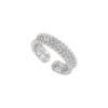Elegant Ins Style Rhinestone Copper Ring For Women With Unique Design Geometric