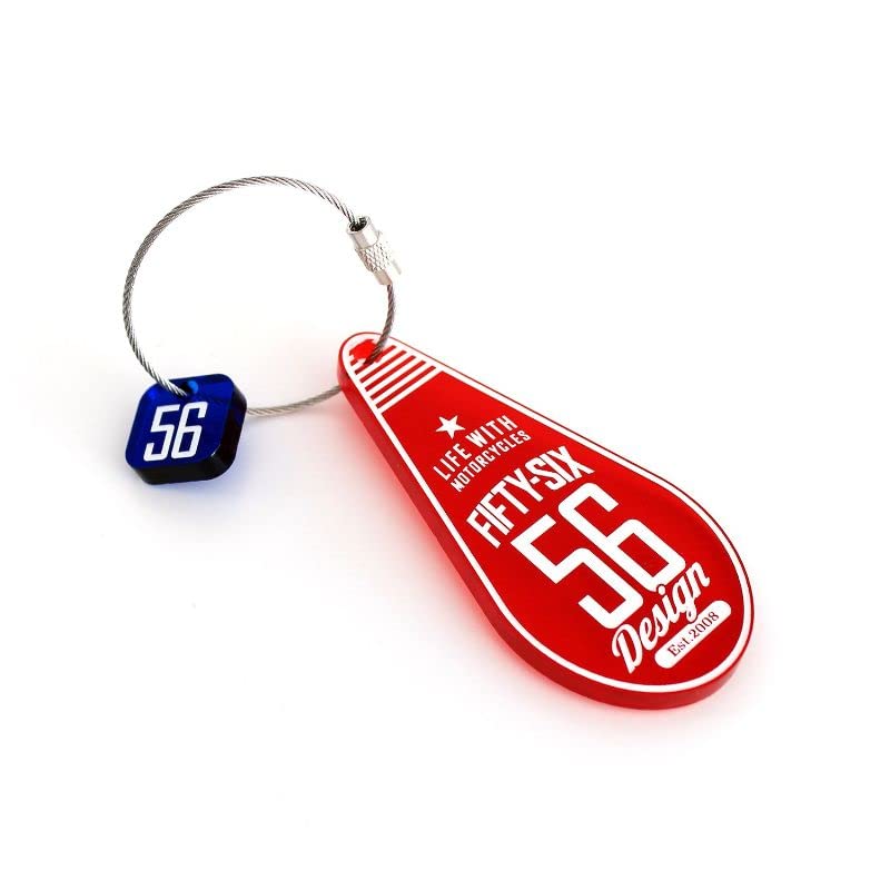 56design Teardrop Key Chain Key Ring Accessory Key Case Key Strap Drive Driver Motorcycle Touring Moped Driving, candy green