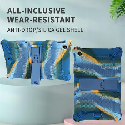 Soft Silicone Kids Safe Case For Lenovo Tab M10 3rd Gen 10.1 TB-328FU M10 Plus 10.6inch TB-125FU 128FU Tablet Kickstand Cover