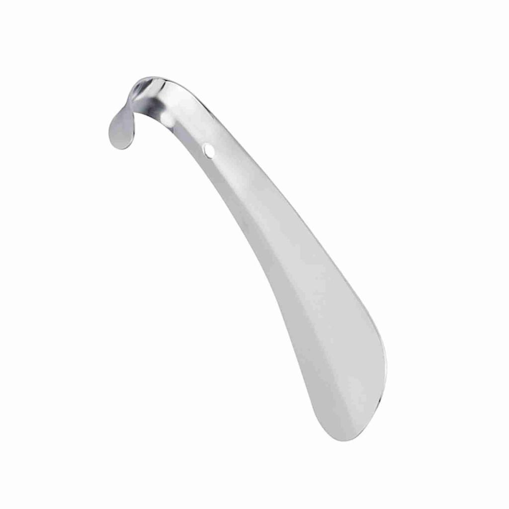 Stainless Steel Shoe Horn, Premium Metal Shoe Lifter with  ing Hole and Cambered Design, for Elderly Kids Pregnant Women and People with Back Pain