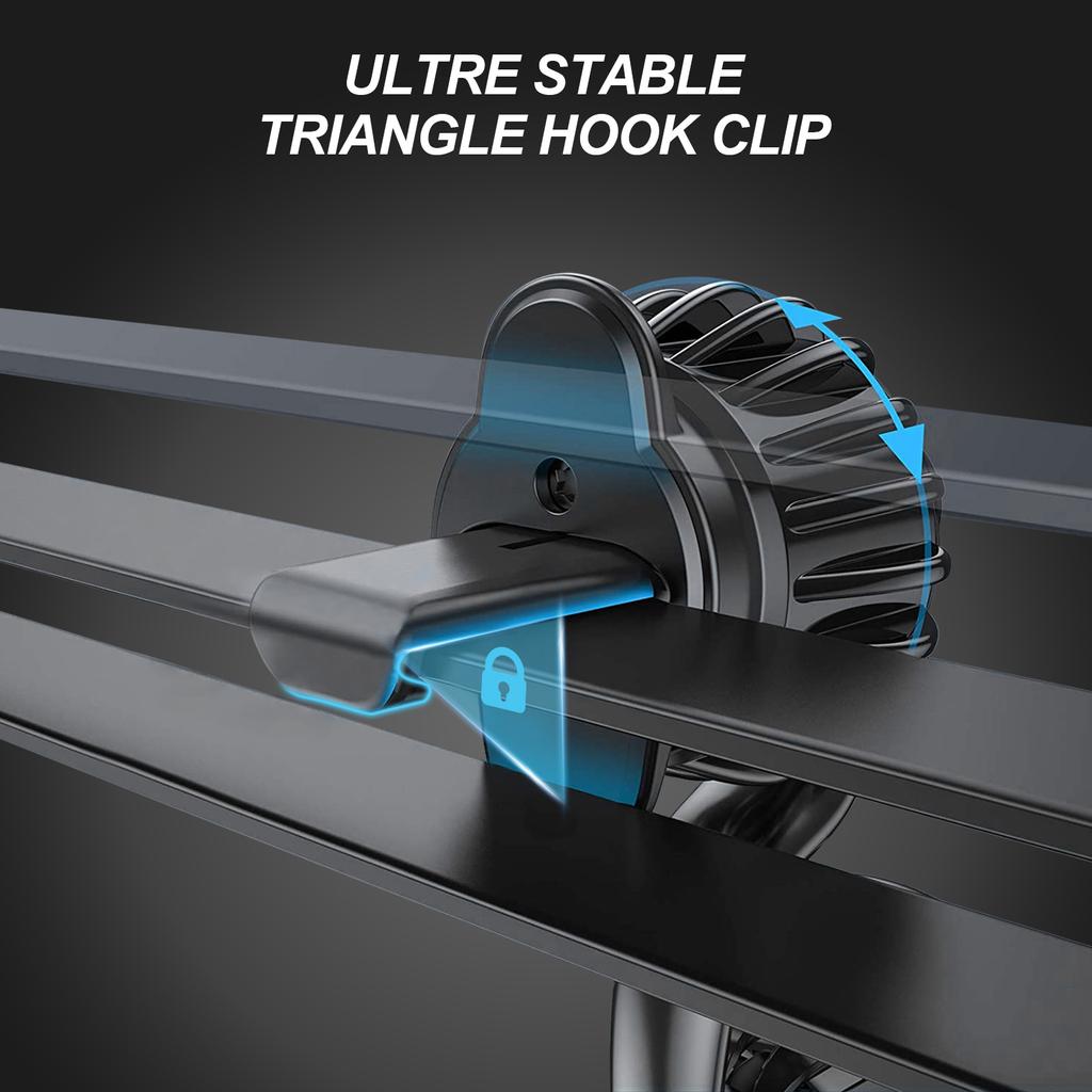 Universal 360° Magnetic Car Cell Phone Holder Air Vent Mount W/ 2 Metal Plates