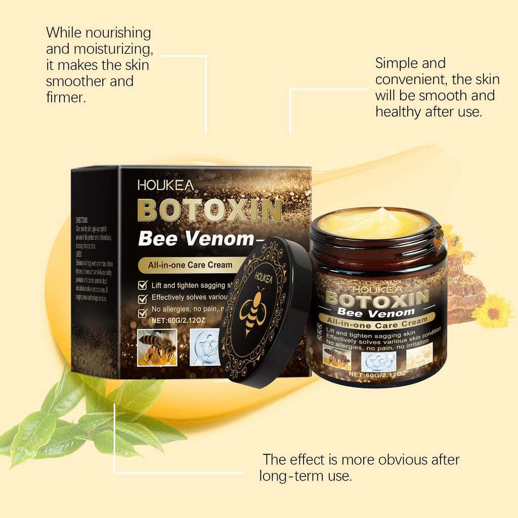Bee-Venom Treatments Cream Wrinkles Remover Face Lotion Firming Lifting Anti Aging Moisturizing Whitening Repair Skin Care