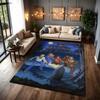Scoobydoo Spooky Night Adventure Patterned Rug Soundproof Noisereducing Carpet For Bathroom Kitchen Home Party Decor Christmas Gift