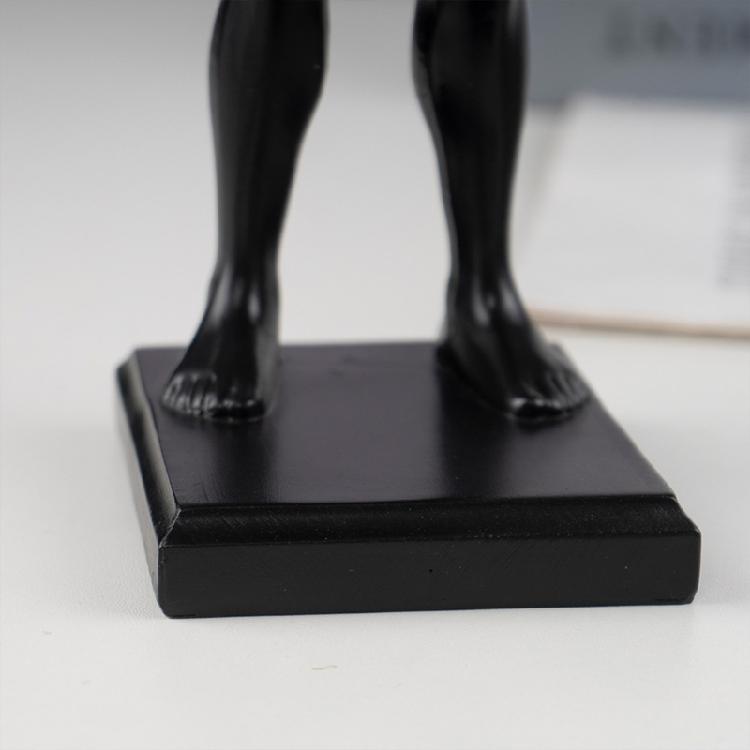 Anubis Statue with Bowl Egyptian God Figurine Resin Ancient Egypt Decors Home Office Mythological Collectible Sculpture
