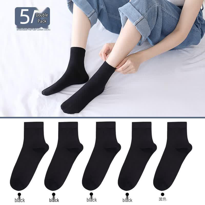 LangSha Women s Mid-Calf Cotton Socks