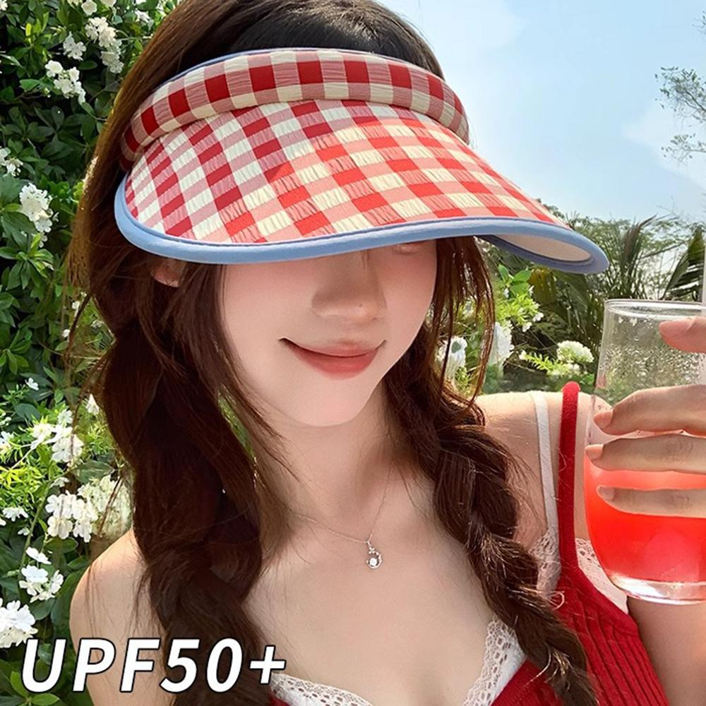 Breathable Large Brim Sun Hat Hair Hoop Style Sun Protection Hats Summer Empty Top Cap Girl