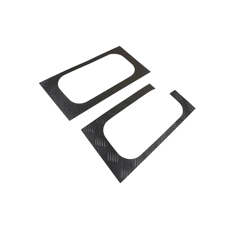 For Land Rover Defender 90 110 130 2004-19 Aluminum Alloy Car Rear Trunk Side Window Glass Frame Cover Trim Sticker Accessories