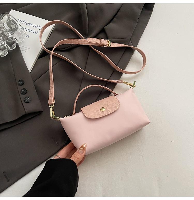 

Модная мини-сумка-пельмень, повседневная наплечная сумка, новая высококлассная ретро нишевая простая и универсальная сумка через плечо