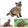 4Pcs Realistic Wolf Figures Jungle Animal Model Toy Decors Early Educational Toy