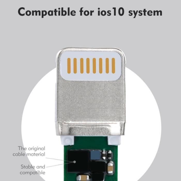 iPhone Cables Benks Amber Braided Nylon 0.25m 2A 8-pin To USB Data Sync Metal Cable for Plus 7 iPhone6 6s iPad Air Mini Black