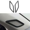Stainless Steel Gear Box Panel Cover Brushed Black Door Audio Speak Sound Trim Frame For Volkswagen VW T-cross Tcross -
