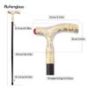 Red Diamond Golden White Flower Ball Fashion Stick Decorative Stick Cospaly Vintage Party Fashionable Walking Cane Crosier 92cm