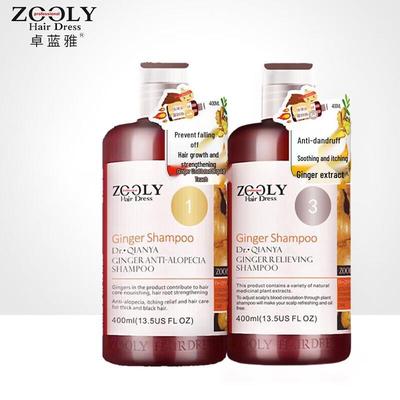 Conjunto Shampoo Anti-Queda de Cabelo Zhuo Lanya & Rei Gengibre Velho Anticaspa