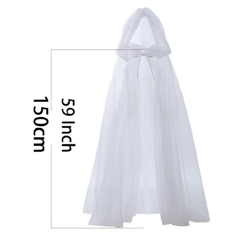 Mantelle Lunghe alla Moda Senza Maniche con Tulle Multistrato Rete Elegante Mantello per Eventi a Tema per Costumi Fantasy