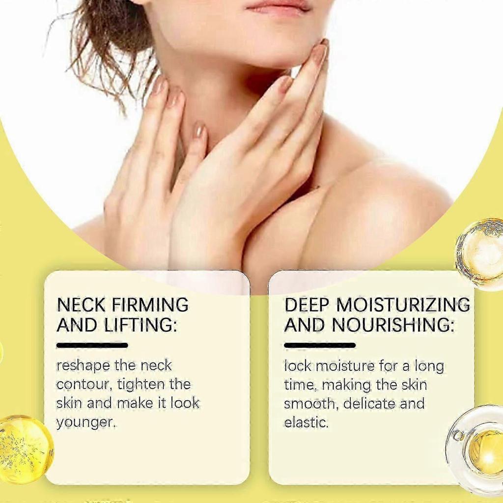 Neck Cream, Anti-Aging Neck Firming Cream, Hydrating & Tightening Neck Skin Treatment with Peptide, Anti Wrinkles, Lifts & Smooths Skin for Youthful L