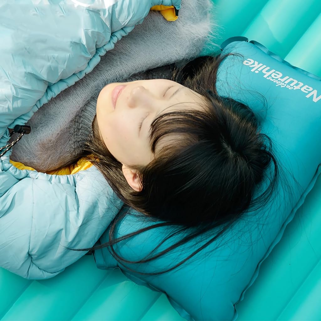 Naturehike Outdoor Camping Travesseiro Inflador Automático, Travesseiro Ultra Leve, Viagem, Equipamento de Camping, Travesseiro ao Ar Livre, Portátil, Conforto, Escritório,