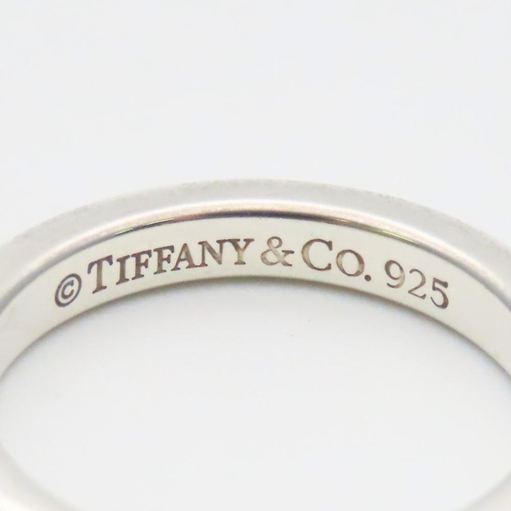 Używany TIFFANY&Co. Pierścionek Notatki Wąski EU#49 Srebro925 2,7g Srebrny Klasyczny