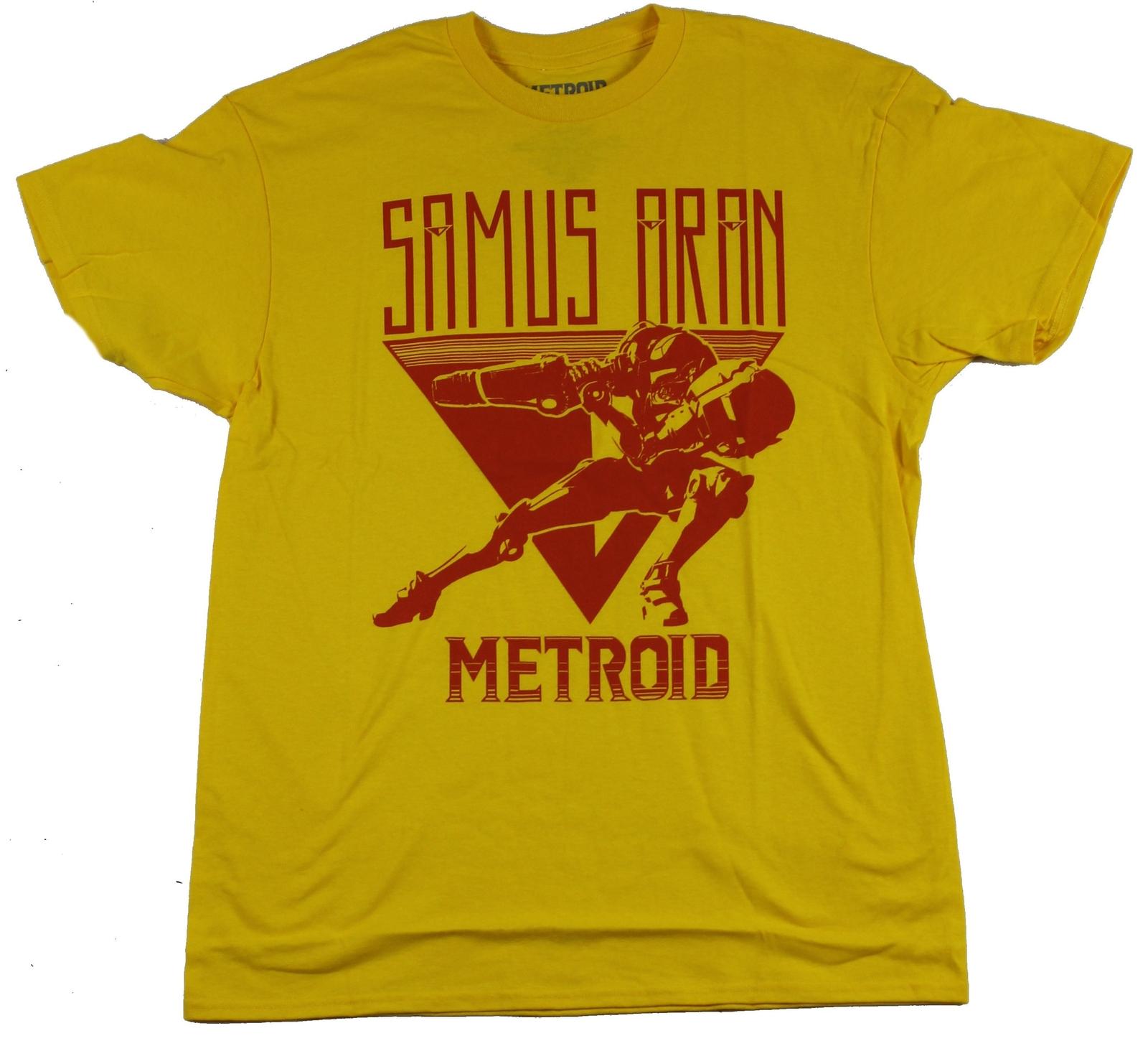 Metroid (Nintendo) Adult New T-Shirt - Samus Aran Red Triangle Shooting Logo XXXXL