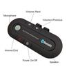 ABS Car Bluetooth Handsfree Phone Kit Micro USB Charging Cable Black MP3 Music Player Clip-on Wireless Speaker Speakerphone Car