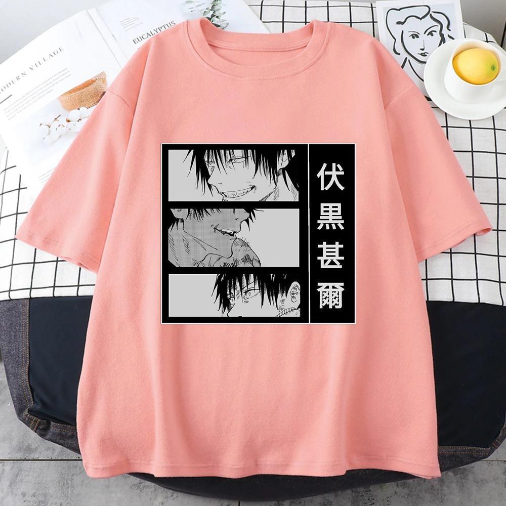 New Hot Anime Fushiguro Toji Graphic T-Shirt Fashion Outdoor Street Cool Round Neck Short Sleeve Shirt Top