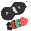 Guitar Pick Holder PU Leather Keychain