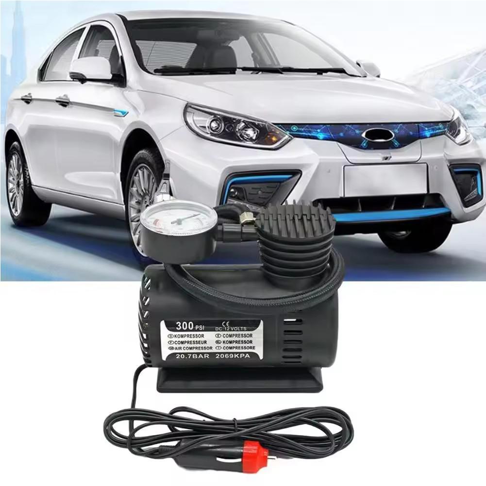Locomotive Air Pump Auto Electric Air Pump Mini Car Portable Tire Auto Reliable Explosion-proof Inflator Safe Tool Repair O7X1