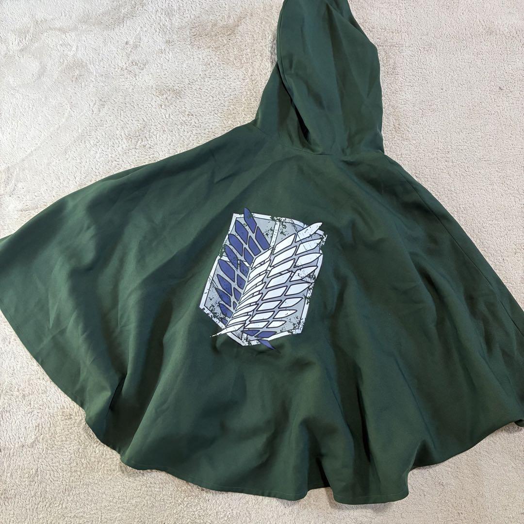 

[USED] Rare USJ Official Attack on Titan Survey Corps Cloak with Hood