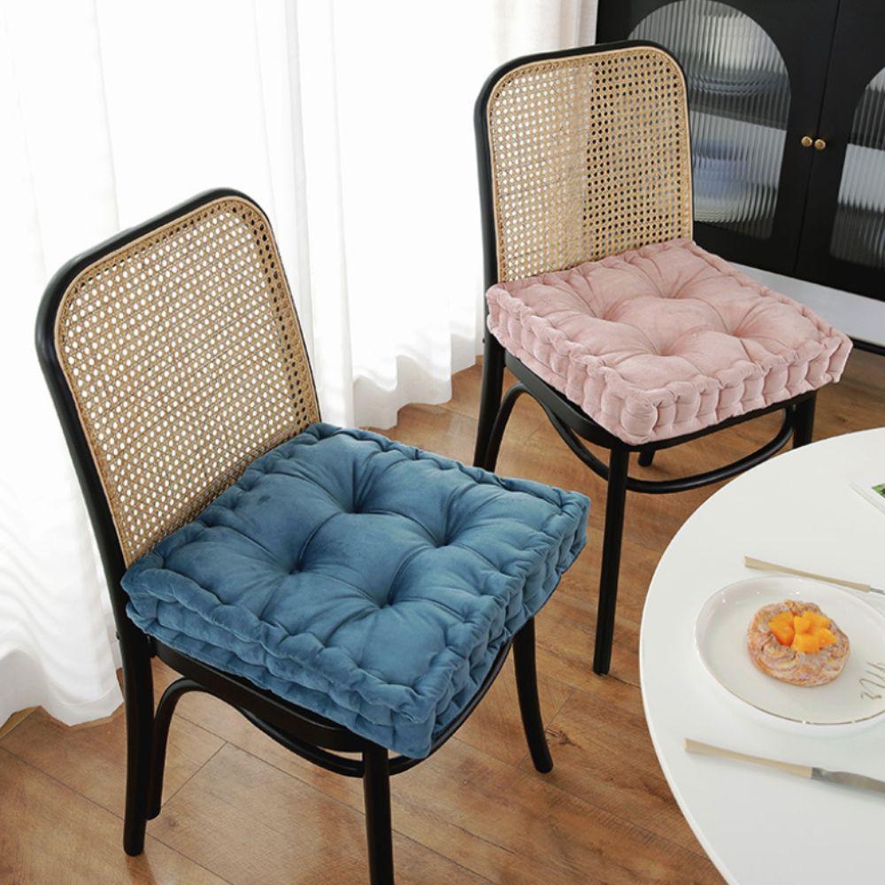 Wrinkled Chair Cushion Thicken Seat Pillow Home Decor Velvet Tatami Cushion Balcony