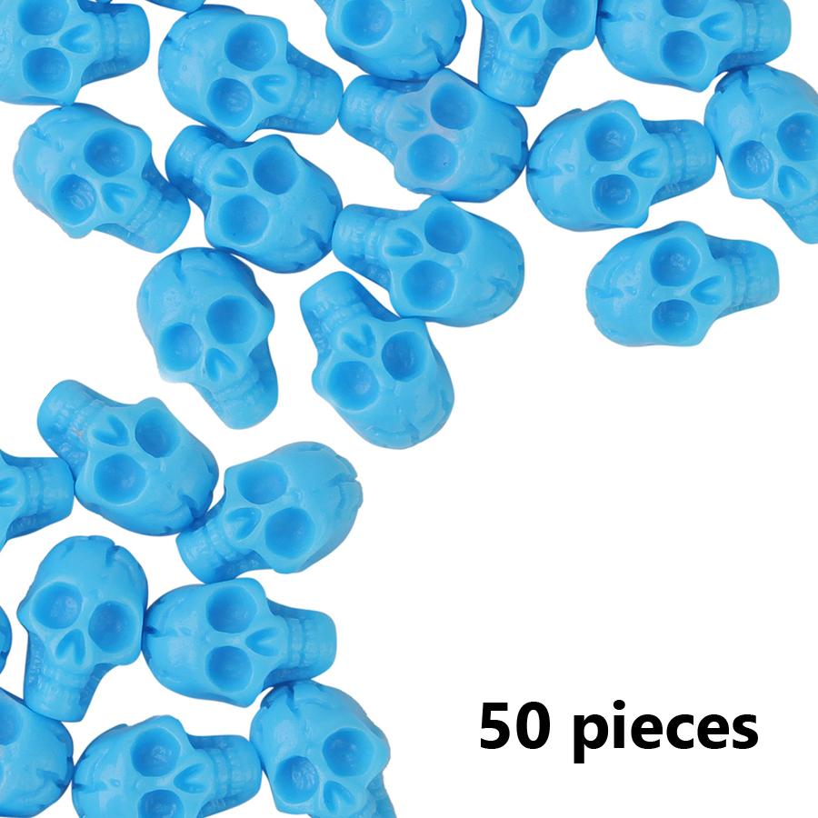 10/50Pcs Skull Nail Art Charms Flatback Beads, Punk Halloween Party Holiday Nail Art DIY Decoration