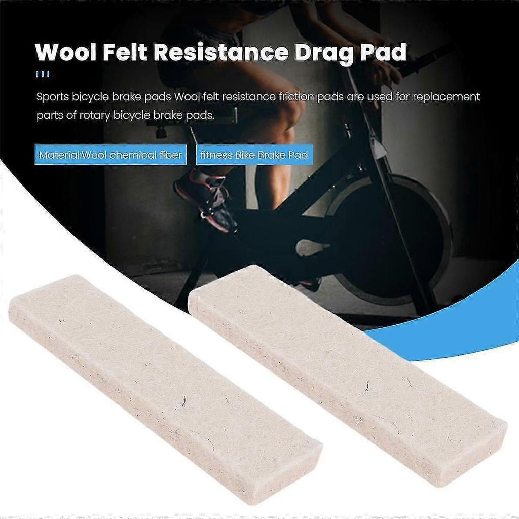 Exercise bike brake pads wool felt resistance drag pad 15 pcs replacement