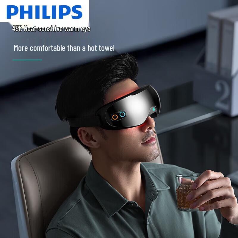 Philips PPM3203E Visual Eye Massager with Heat & Airbag