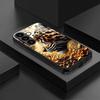 Leopard tiger tempered glass phone case suitable for Samsung Galaxy S26 S25 S24 S22 S21 S20 FE/Ultra/Plus anti fall back cover