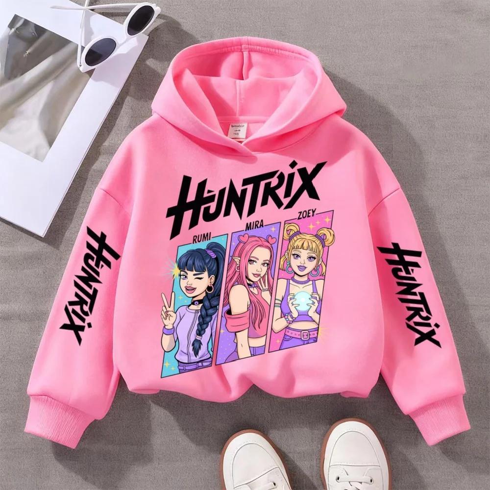 Beliebte Kpop Hexenjagd Kinderbekleidung, einschließlich Jungen- und Mädchen-Frühlings- und Herbst-Hoodies und modische Sportbekleidung