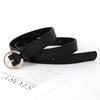 Women S Simple Versatile Black Belt For Jeans Fashion Accessory