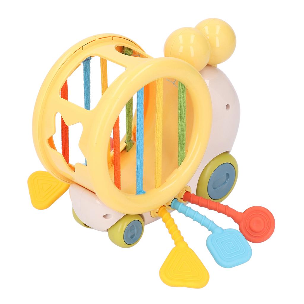 Shape Sorter Pull String Toy Fine Motor Skill Educational Silicone Pull String Sensory Toy for