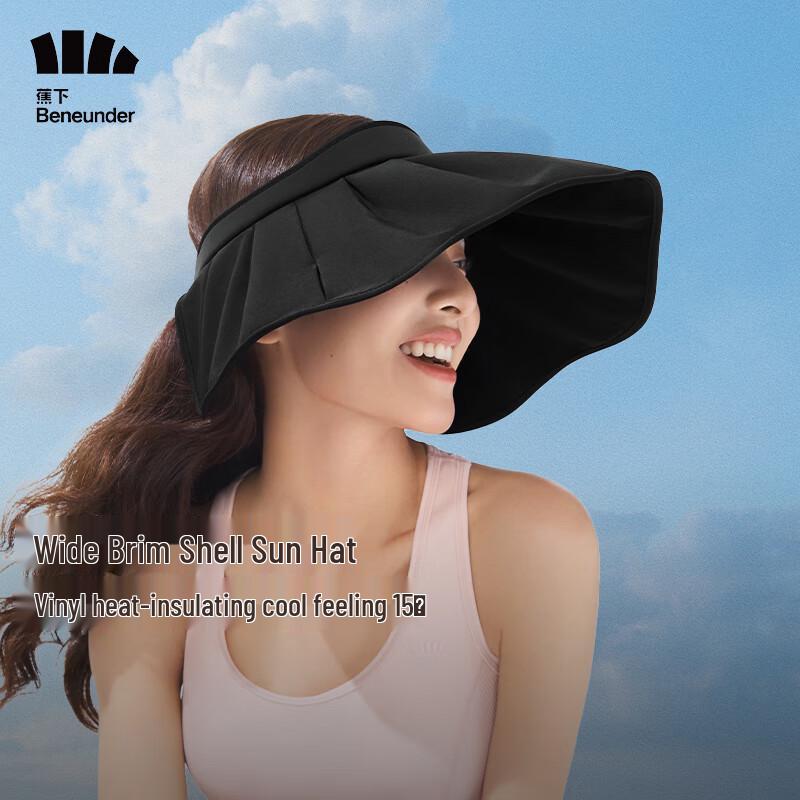 Beneunder Women's Open-Top Wide-Brim UV Protection Sun Visor