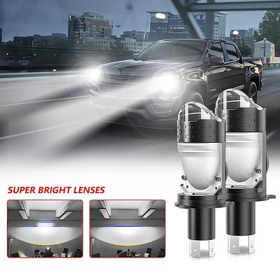 High Power H4 Led Projector Len Direct Insertion High Low Light Car Motorcycle Turbo Fan Lamp Super Bright Waterproof 1Pc