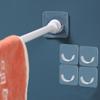 Self-adhesive Clothes Rail Bracket Rod Support Stand Curtain Rod Bracket Curtain Rod Holder