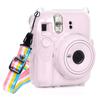 Shiny  Camera Case For Fujifilm Instax Mini 12 Clear Cover Bag With Strap