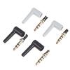 2Pcs/Lot 90 Degrees 3.5Mm Stereo Headset Plug Jack 3 4 Pole 3.5 Gold Plated