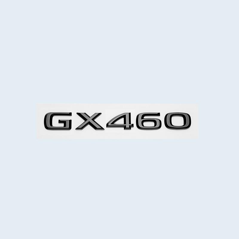 

ABS Glossy Black Letters Numbers GX400 GX460 GX470 Emblem for GX Series Car Rear Trunk Badge Logo Sticker Glossy Black