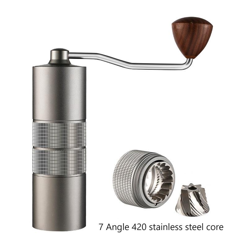 

Manual Coffee Grinder CNC Stainless Steel Portable Camping Espresso Coffee Accessories Tools Grinder Coffee Household Hand Mill M