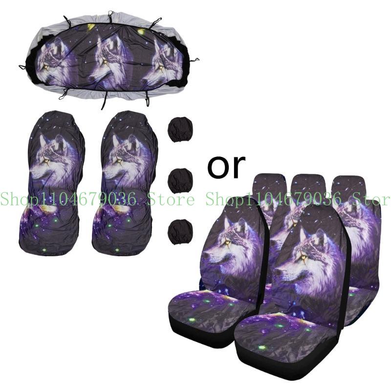 652F Pet Car for Seat Cover Eye-catching Dog for Cat Rear for Bench Protector Truck S
