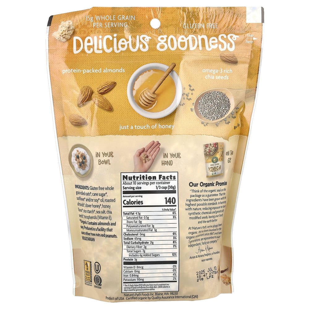 Natures Path Crunch Granola Honey Almond 11 oz (312 g)