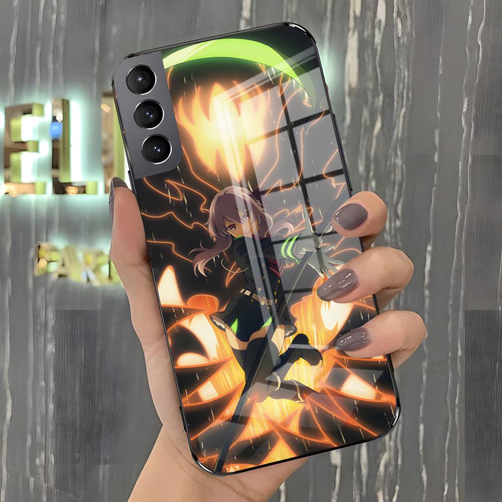 Anime Seraph Of The End Phone Case For Samsung A25 A13 A33 5G A54 A36 A35 A56 A52 A14 Shockproof Glass Cover