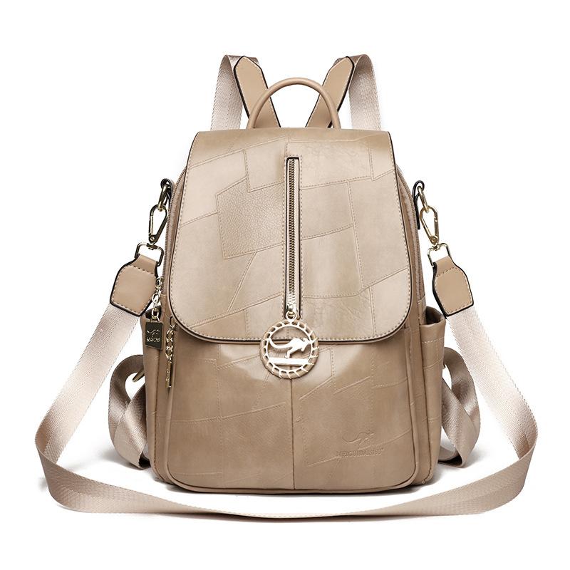 

Модный и универсальный рюкзак с большой вместимостью и модными повседневными дорожными функциями хаки