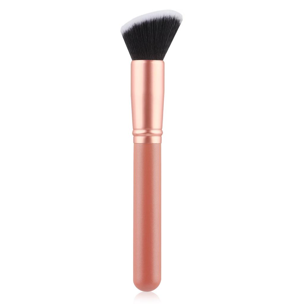 Single new multi-functional flat head foundation brush, beauty brush, blush brush, soft hair loose powder brush, beauty tool